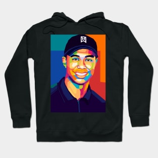 Tiger Woods Wpap Pop Art Hoodie